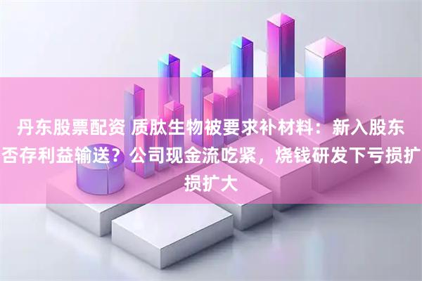 丹东股票配资 质肽生物被要求补材料：新入股东是否存利益输送？公司现金流吃紧，烧钱研发下亏损扩大